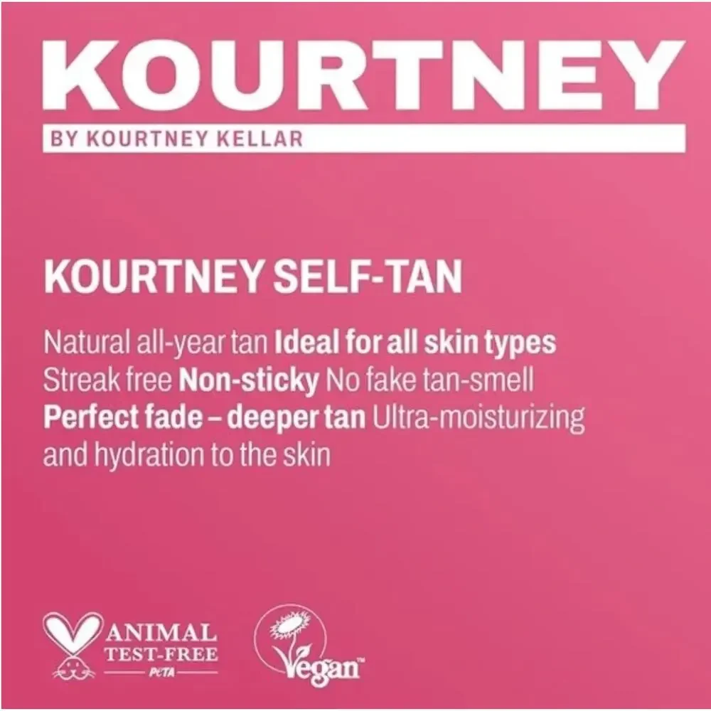 NEW KOURTNEY Kellar Self-Tan Application Mitt - Soft Velvet ONE MITT